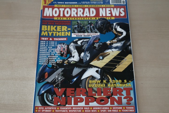 Deckblatt Motorrad News (11/2004)